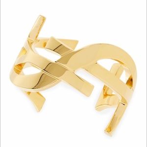 Saint Laurent YSL Monogram Gold Bracelet